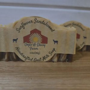 Sunflower Sandalwood Goat Milk Soap